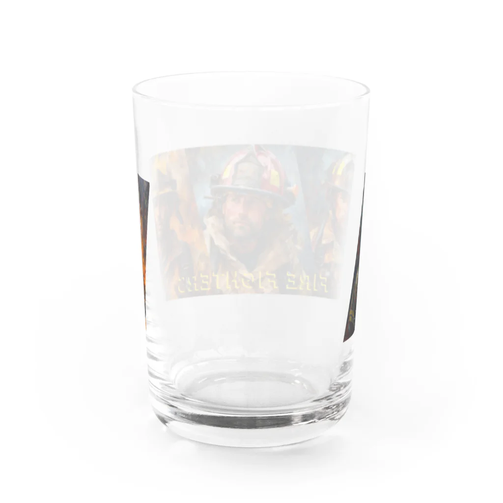 MistyStarkの英雄の消防士たち Water Glass :back