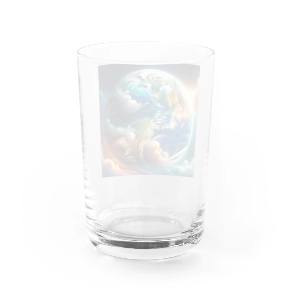 podotataのマグニフィセント地球 Water Glass :back