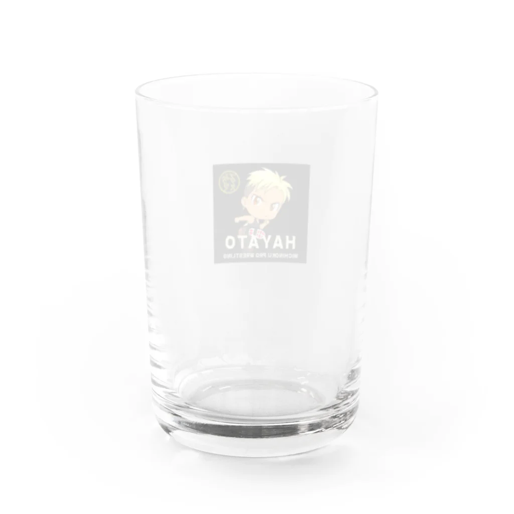 みちのくプロレス　MICHINOKU PRO-WRESTLINGのフジタJrハヤト　イラストグラス Water Glass :back