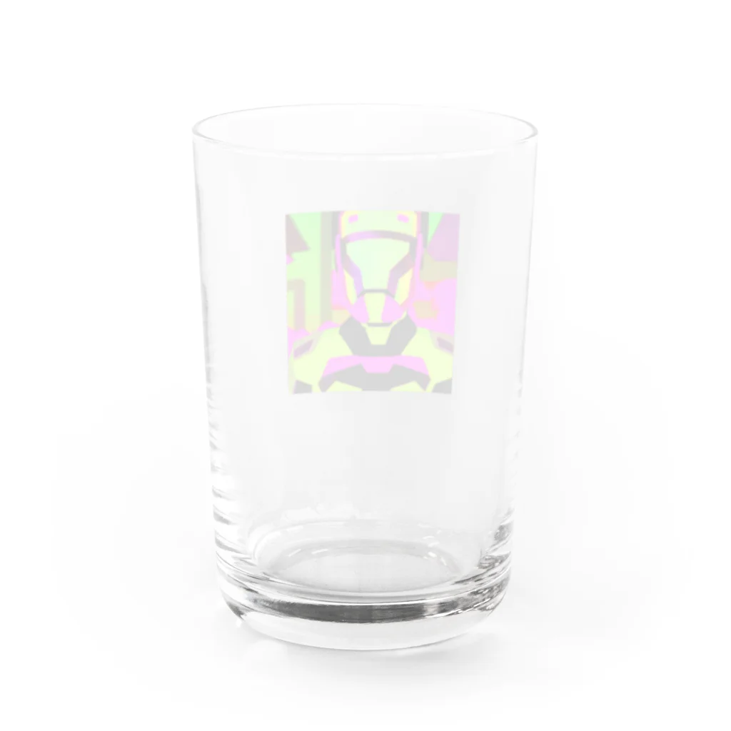 cyborg_dot_comのエナジードリンク好き男 Water Glass :back