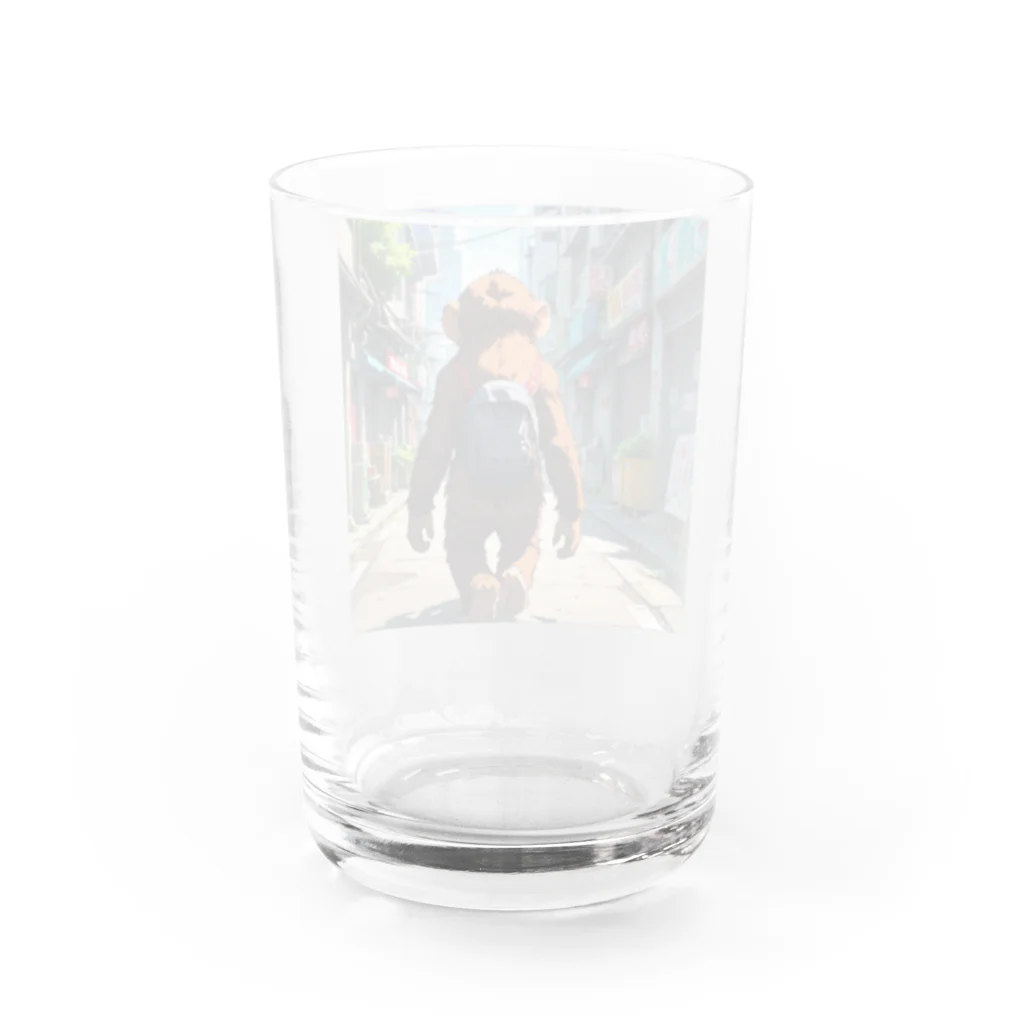 nono_0703の旅するサル Water Glass :back