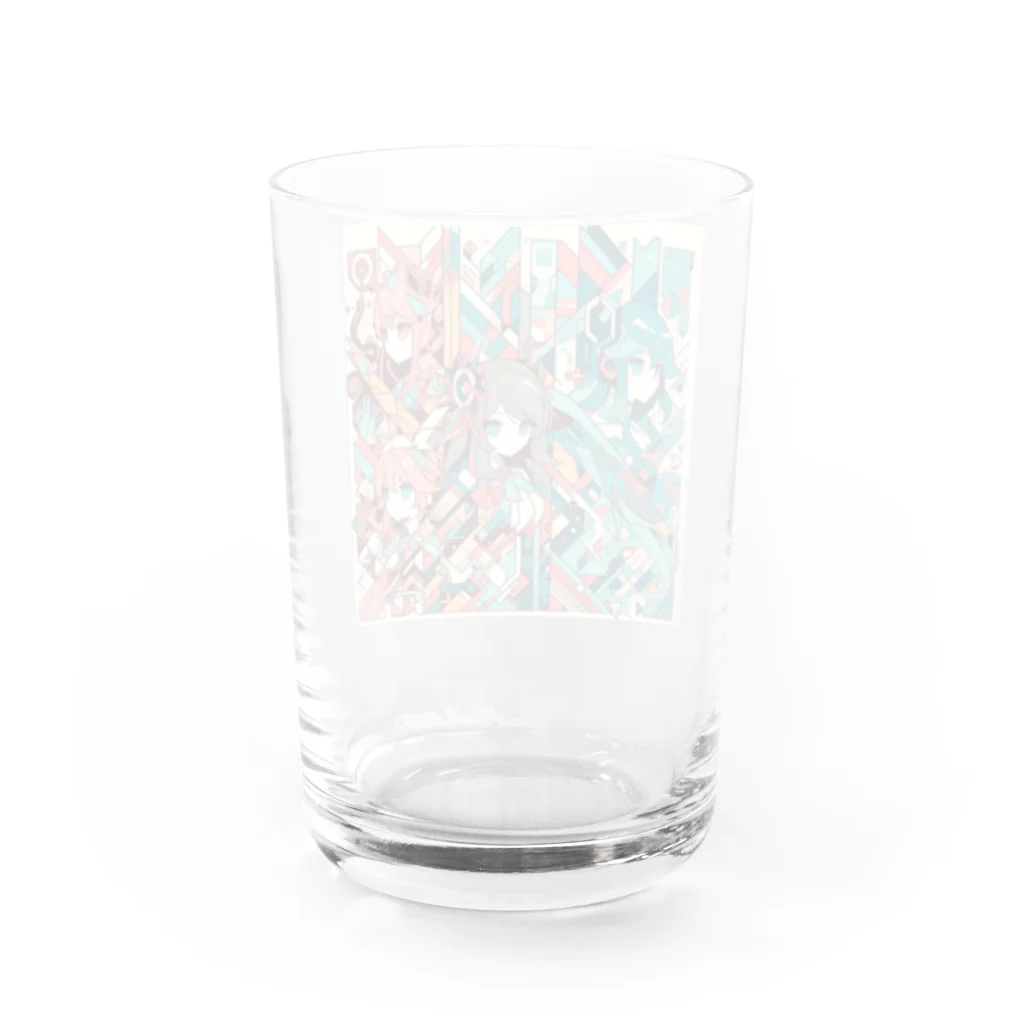 キキの幾何学少女 Water Glass :back