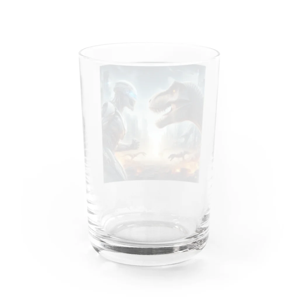 みんとの恐竜vsロボット Water Glass :back