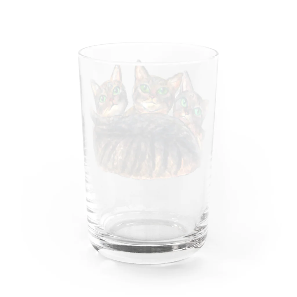 299oflifeのきじとらにゃんべろす Water Glass :back