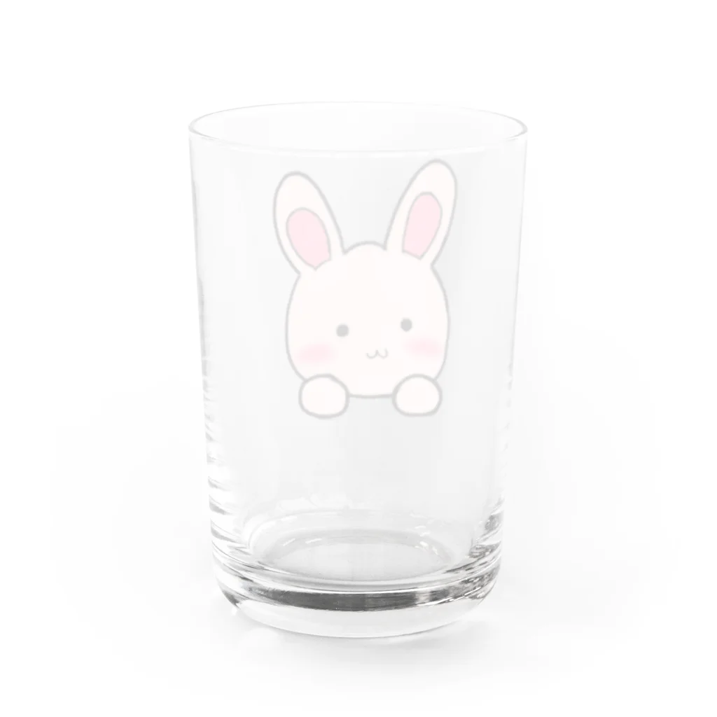 うさぎショップ！！のうさぎん Water Glass :back