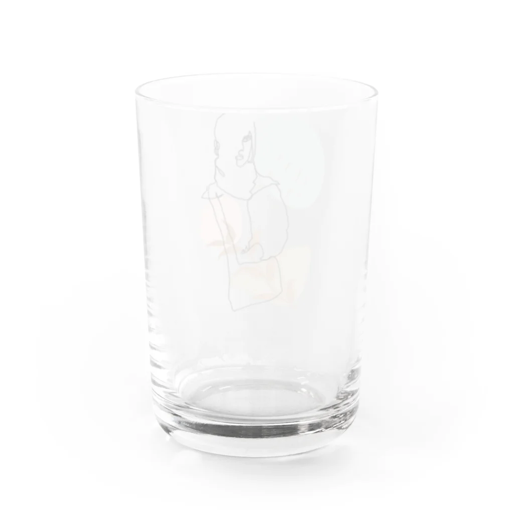 monstersのwinter（背景透過ver） Water Glass :back