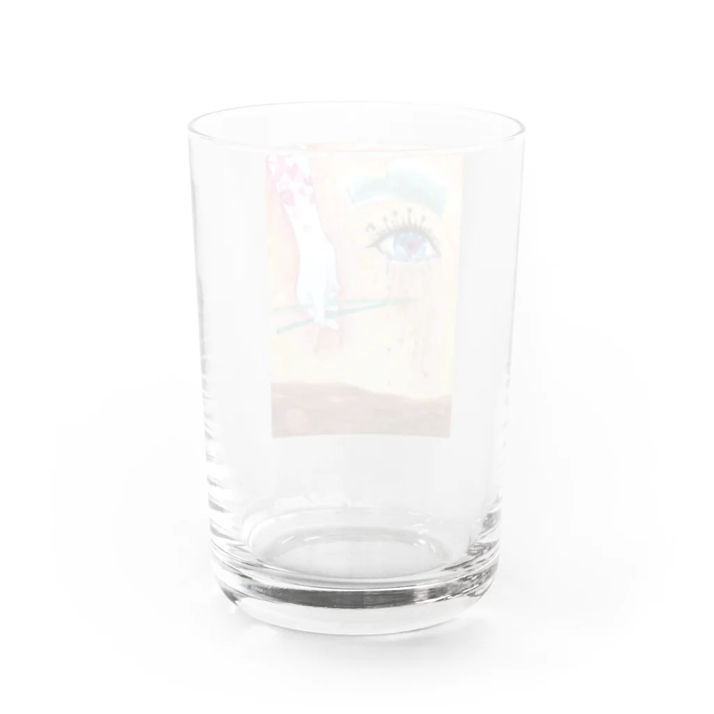 🐶シュナといろいろ🎨のラーメン大好き人間 Water Glass :back