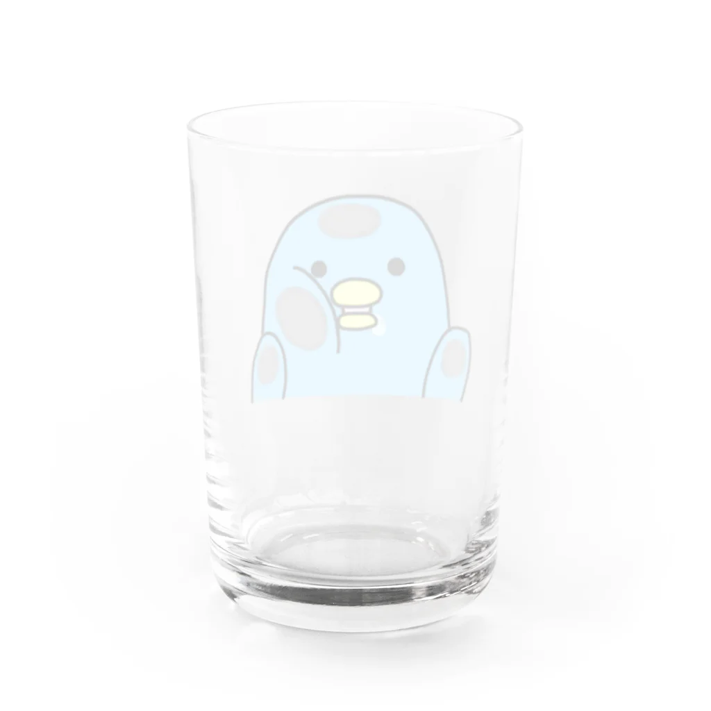 呑んだくれペンギンズのそんな顔されたら飲みにくいグラス Water Glass :back