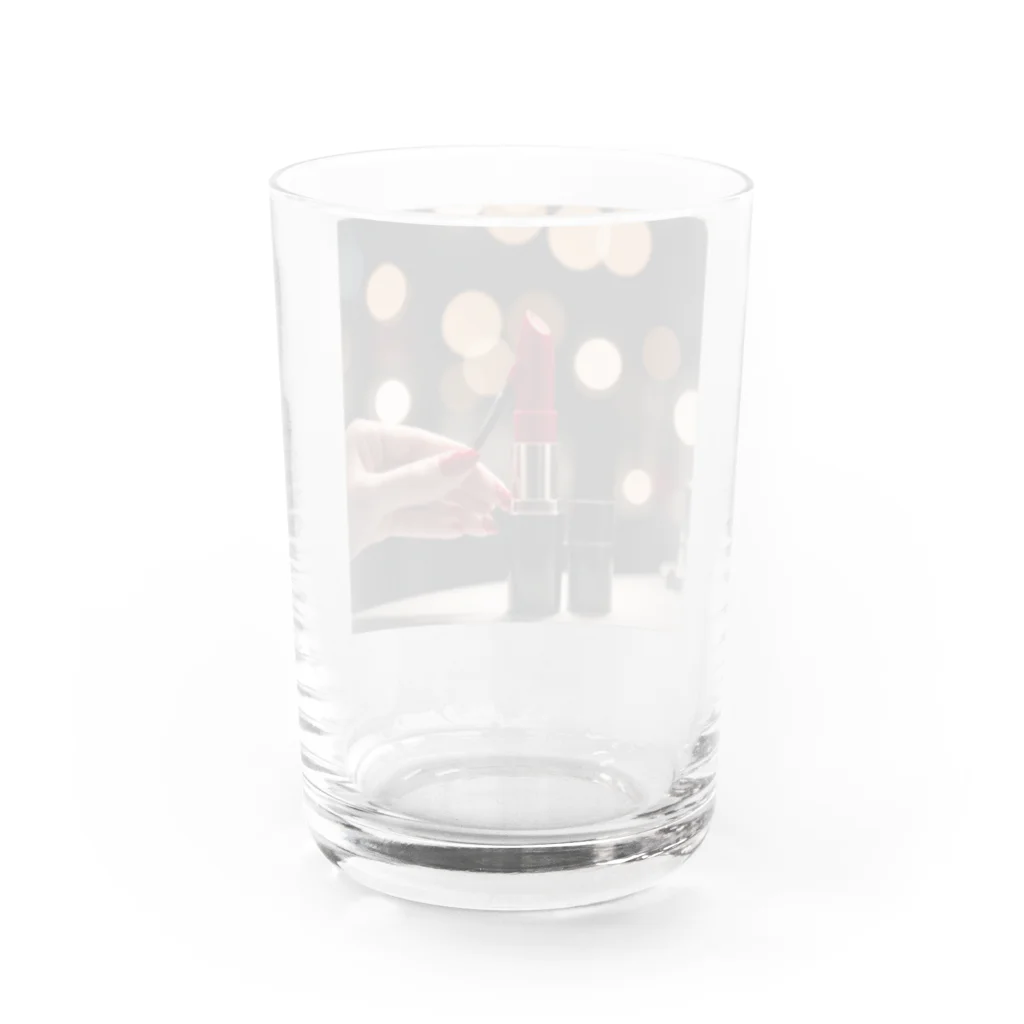 kyuamomoichiのレッドキス Water Glass :back