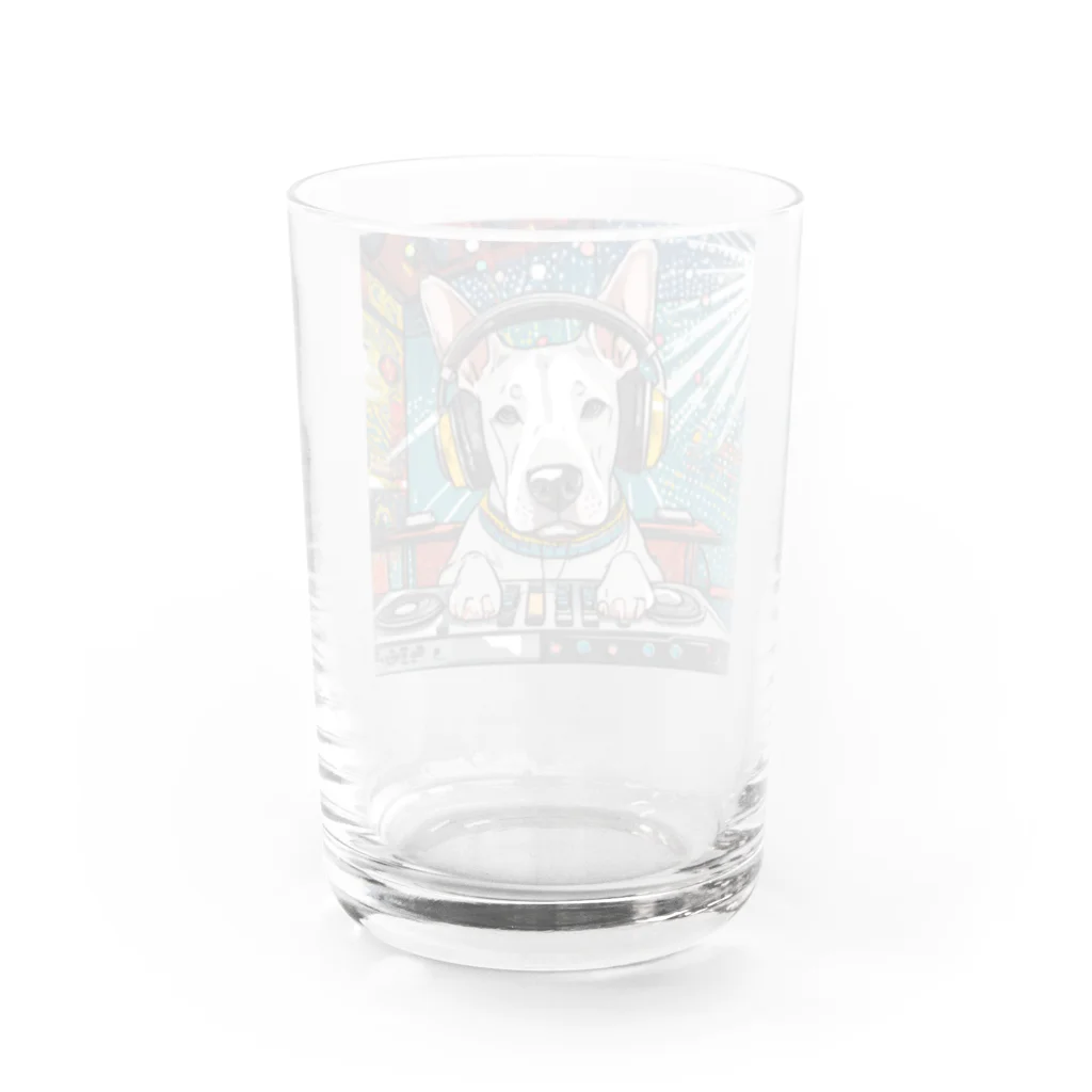 Bull Terrier ParadeのDJヴィンセント Water Glass :back