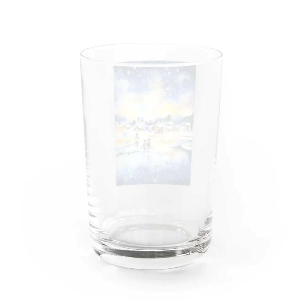 Muuむうの冬の暖かい街灯り Water Glass :back