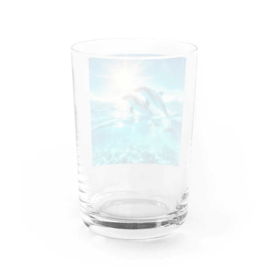 終わらない夢🌈の美しい海とイルカ🐬✨ Water Glass :back