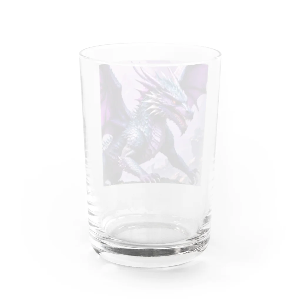 cotaro_worksの勇敢なドラゴン フラットベクトル Water Glass :back