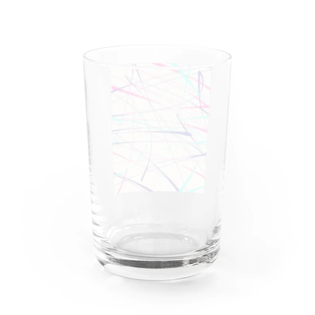納豆ごはんの電流 Water Glass :back