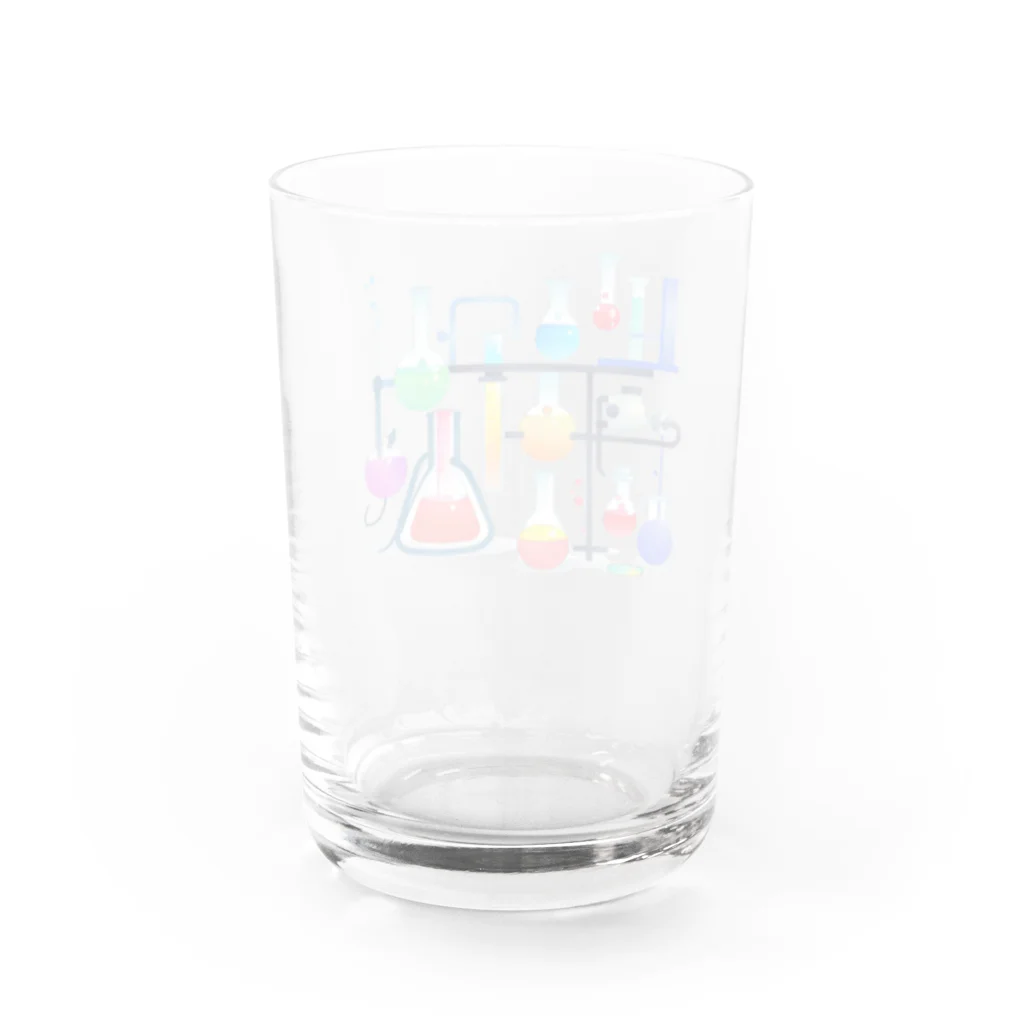 パキュラSHOPのカラフルなサイエンス Water Glass :back