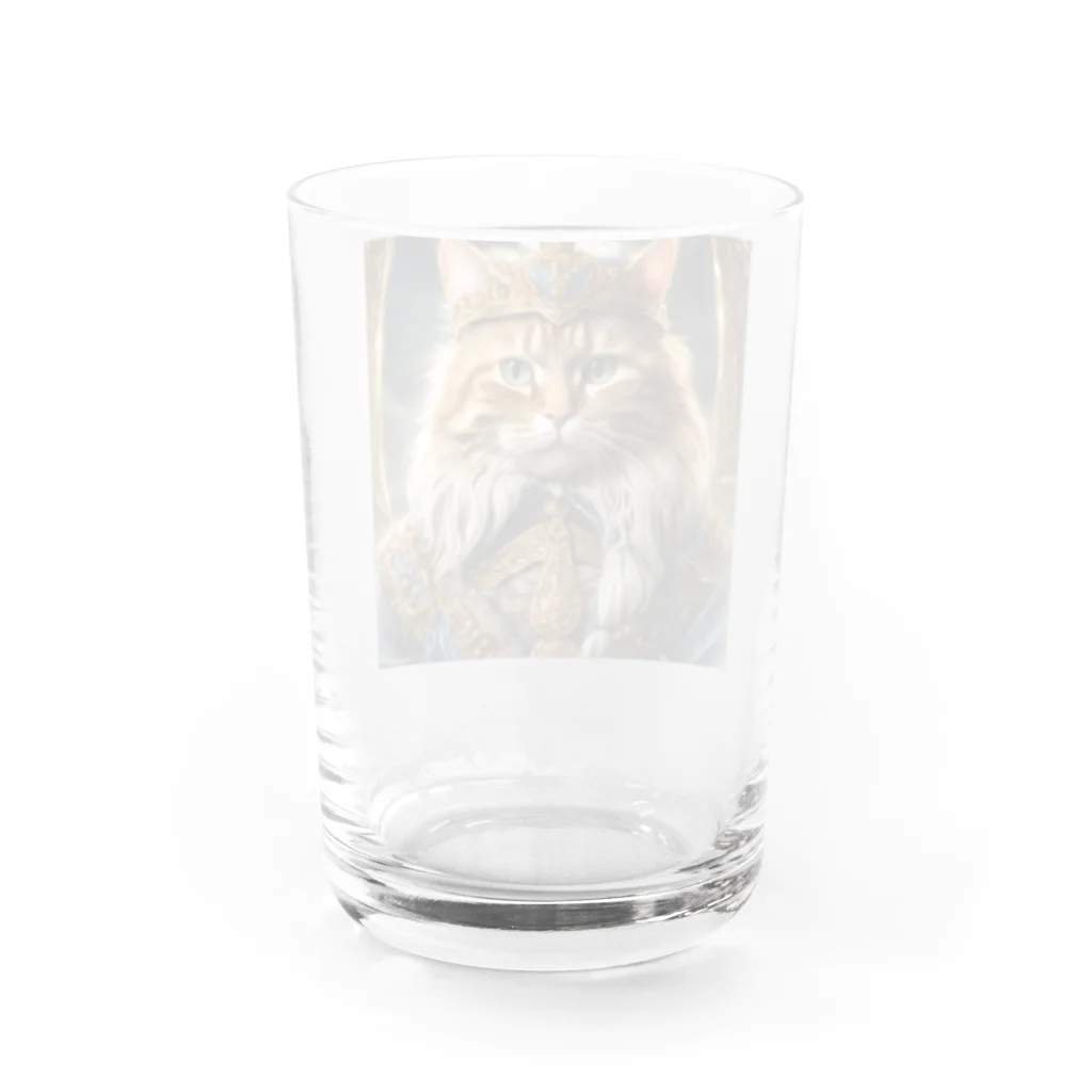 だんのんの猫王国の王様 Water Glass :back