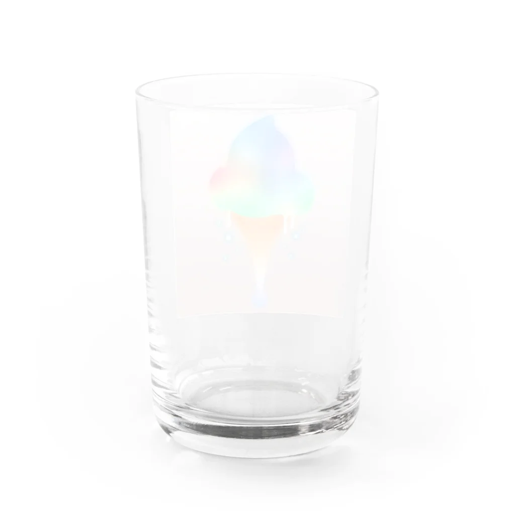 Kayoko Kの氷河ソフトクリーム Water Glass :back