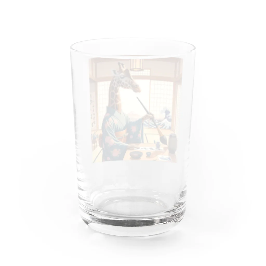 雑貨「キリン堂」のきりん１４ Water Glass :back