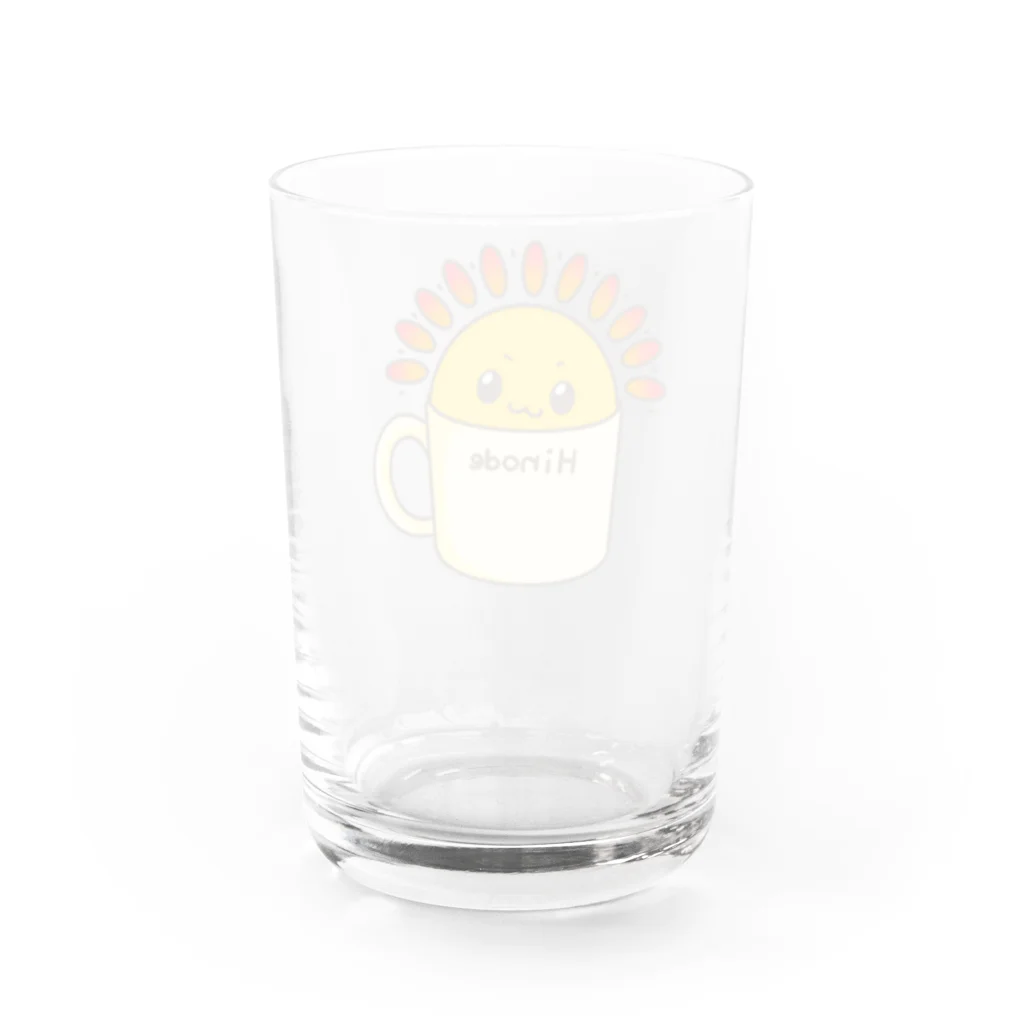 HINODE_SEKIの就労支援Hinode Water Glass :back