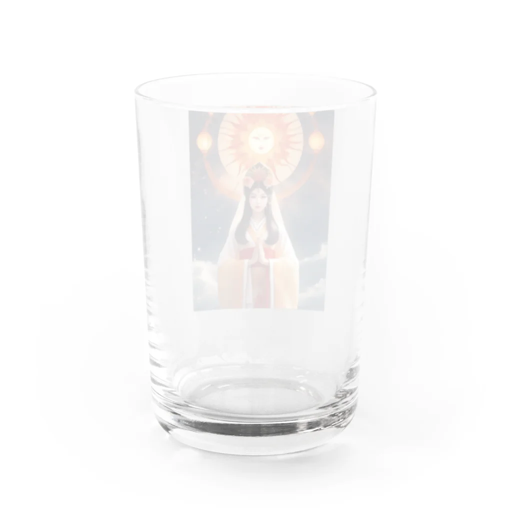 800万屋2号店の祈願成就・天照大神 Water Glass :back