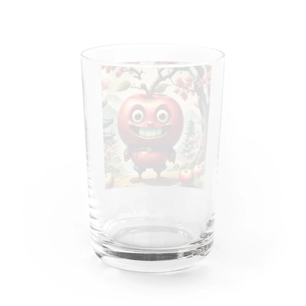 AI妖怪大図鑑のりんご妖怪　スティーブン・ツガール Water Glass :back