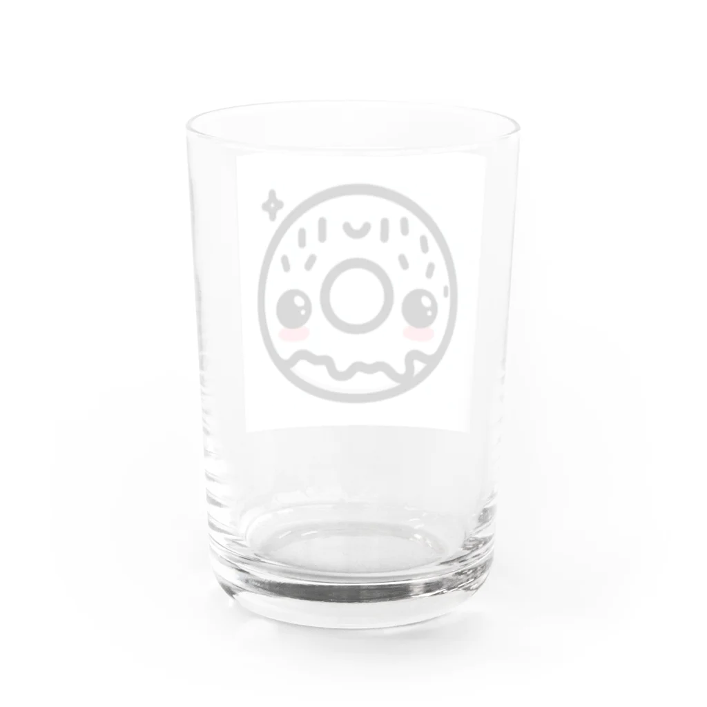 toto444のかわいいどーなつ🍩 Water Glass :back