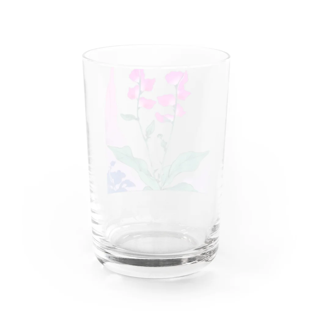 RetrowaveFlowerのRetrowaveFlower-スイートピー- Water Glass :back