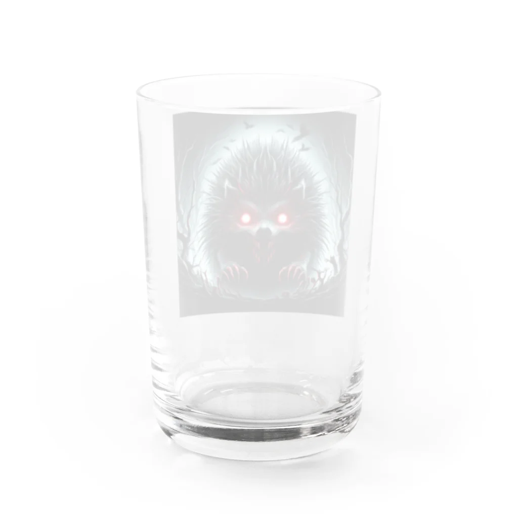 かんぱい工房のホラーハリネズミ Water Glass :back