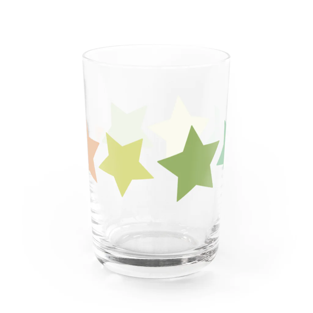 つきしょっぷのくすみカラーの星 Water Glass :back