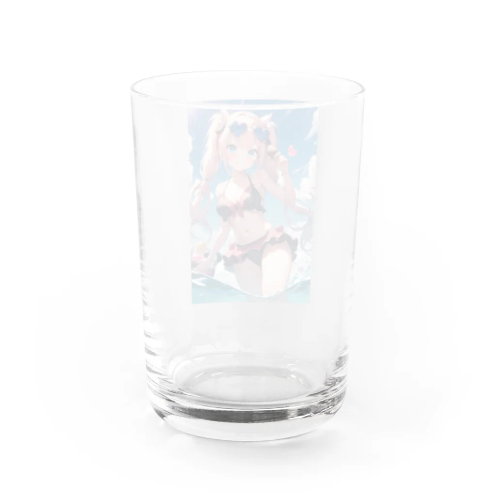 sion1010の水着の少女グッズ Water Glass :back