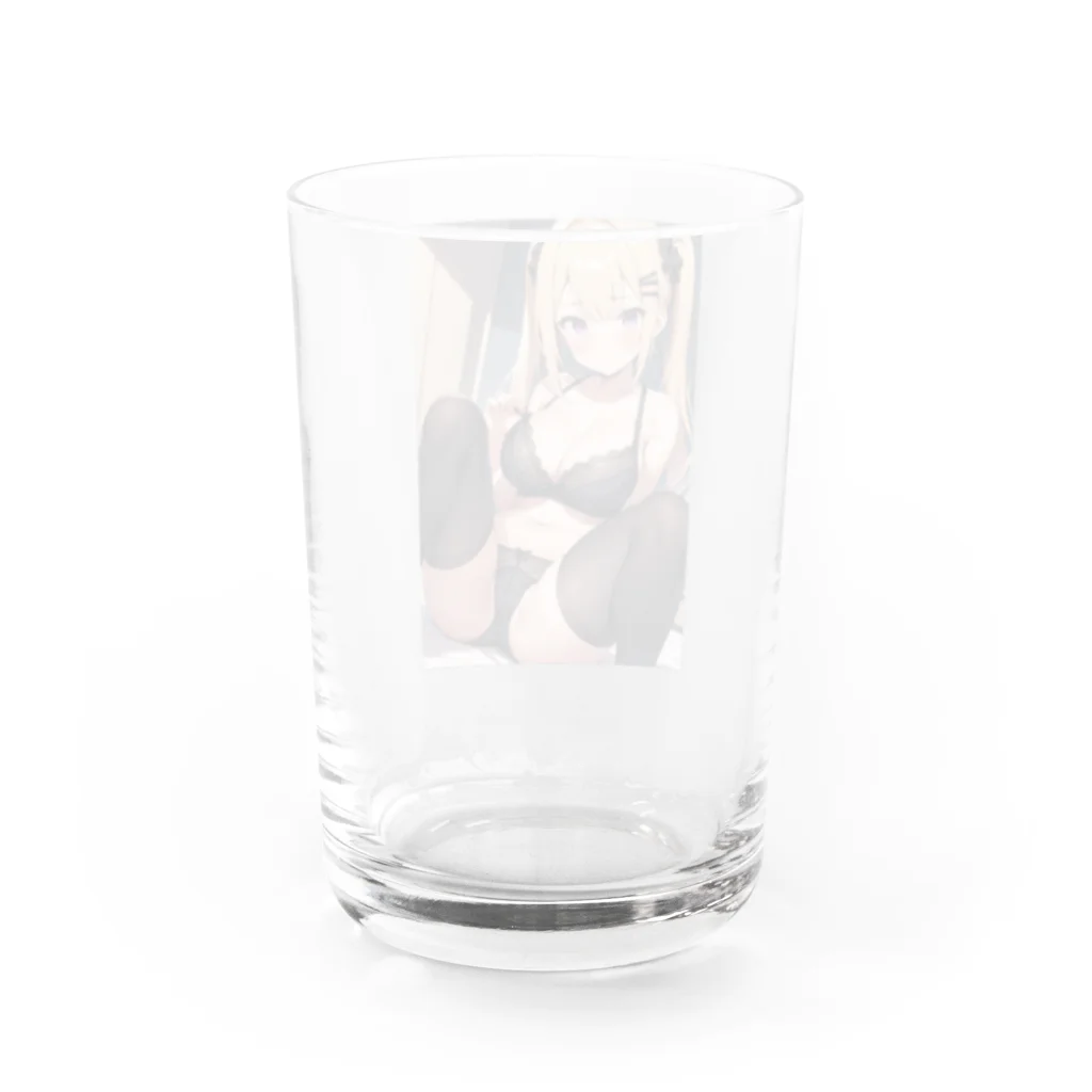 sion1010の美少女ランジェリーグッズ Water Glass :back