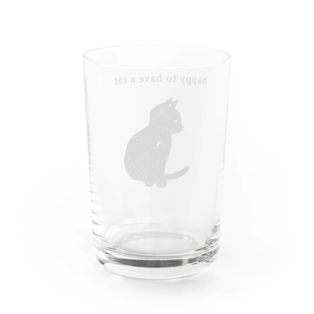 AruneMica35のhappy to have a cat Water Glass :back