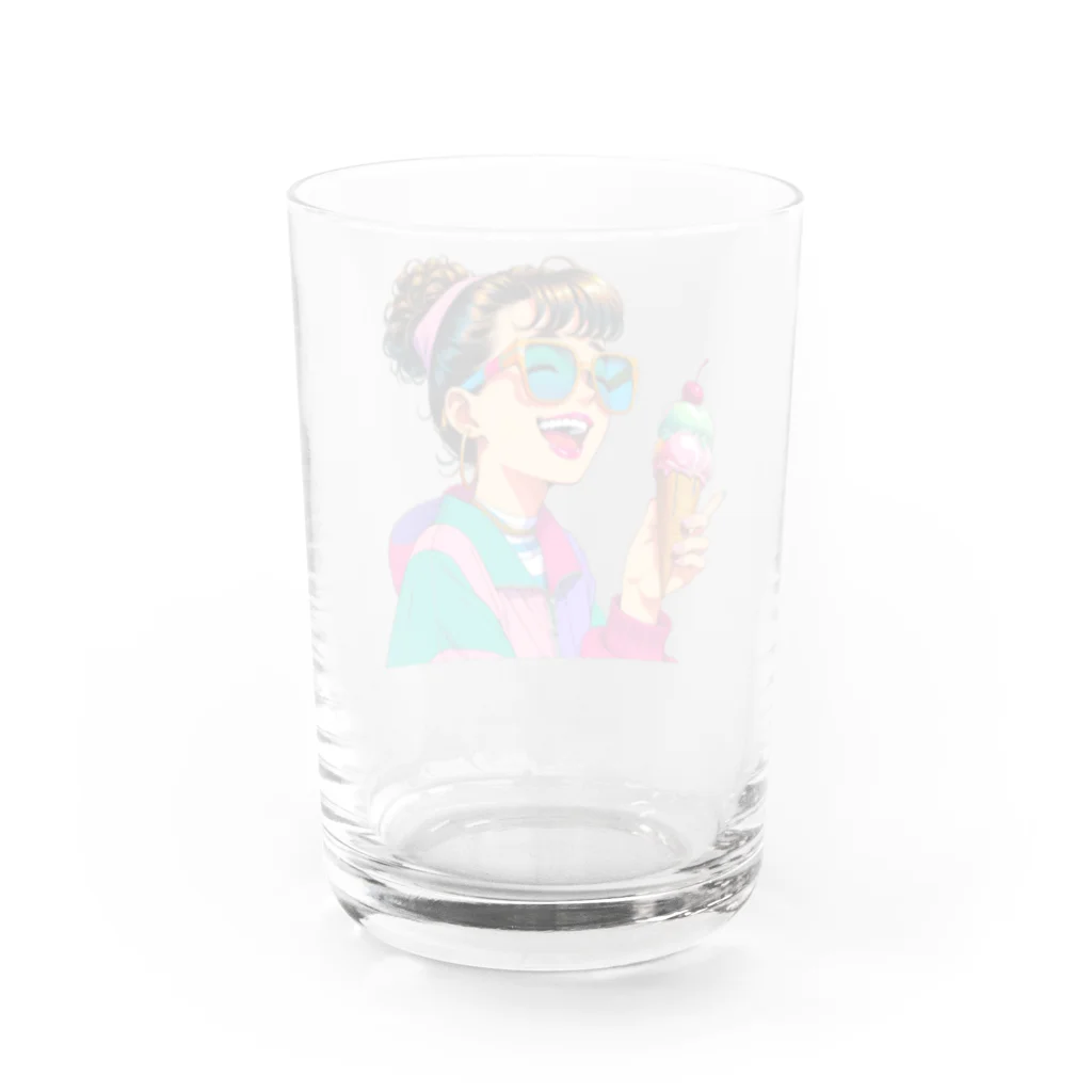 90'sタイムスリップ文具店の90'sアイス少女① Water Glass :back