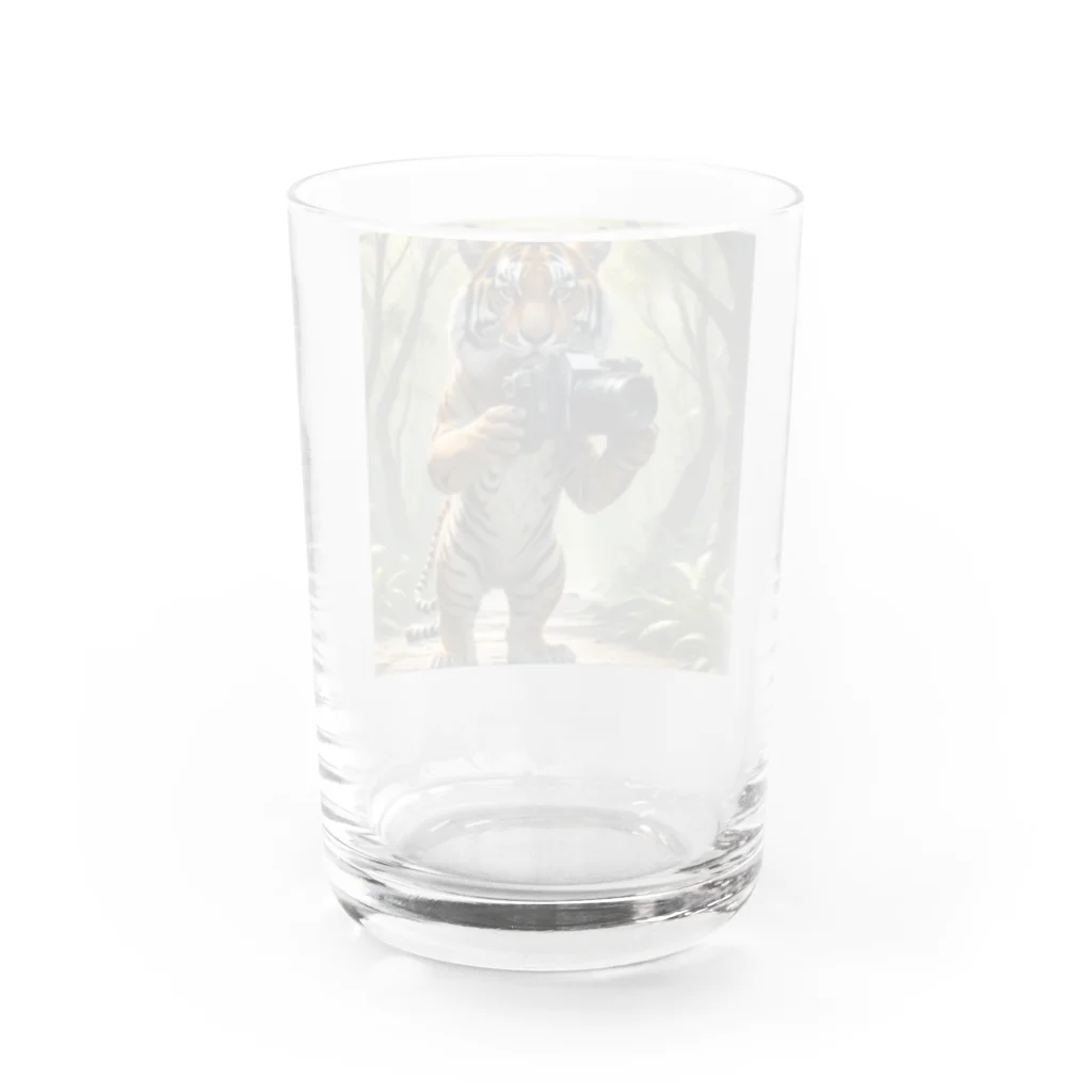 Karokaronすとあのタイガーカメラマン Water Glass :back