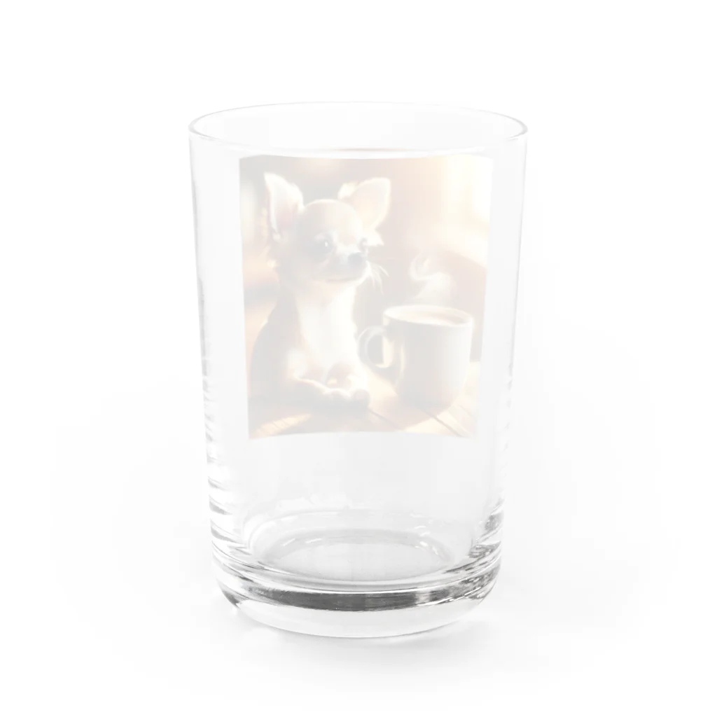 しんすけのチワワ Water Glass :back