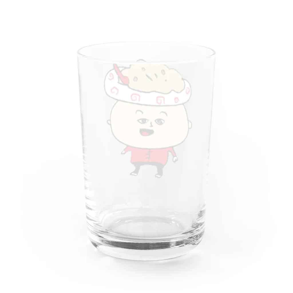 ふとまに雑貨店のちゃぁはんくん Water Glass :back