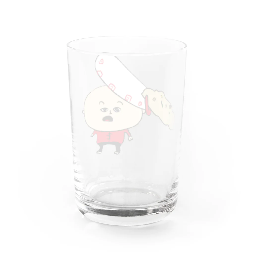 ふとまに雑貨店のちゃぁはんくん Water Glass :back