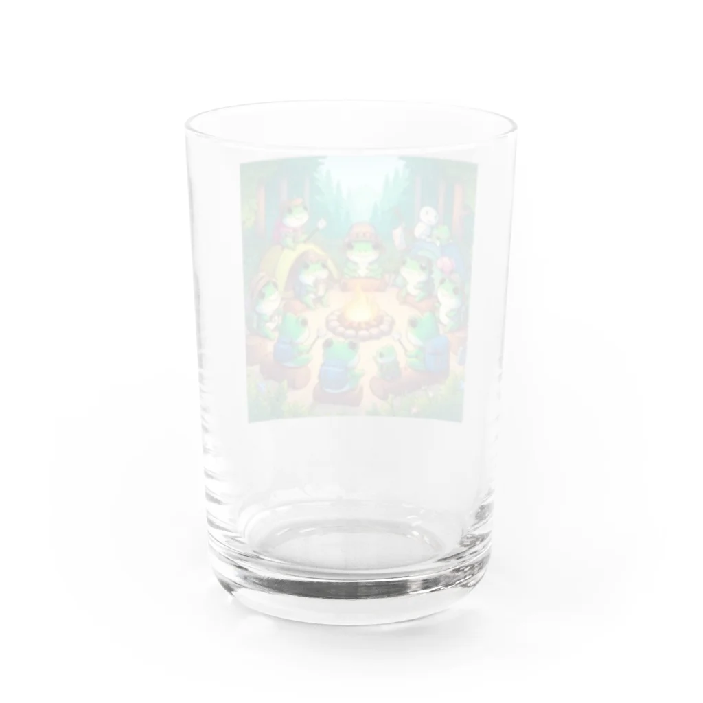 kerokero4216のケロチャンファミリー Water Glass :back