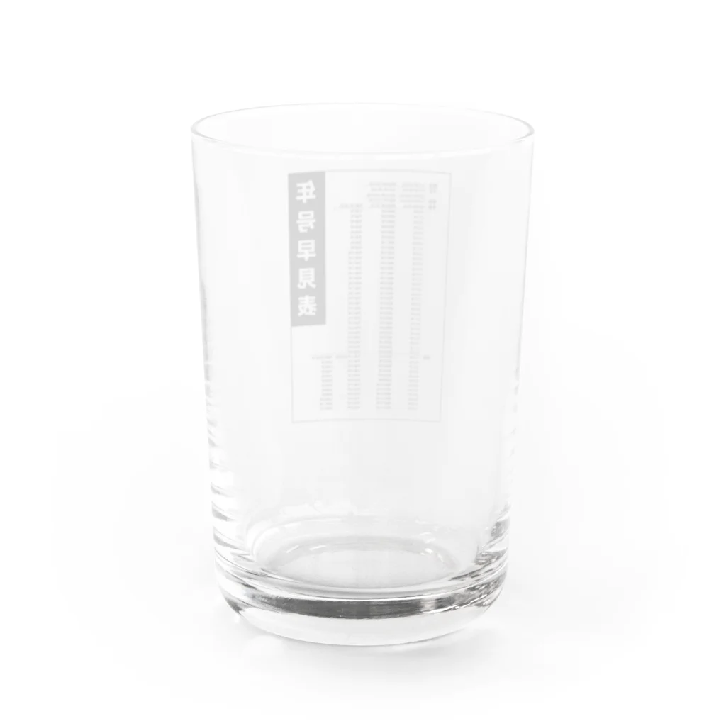 kazu_gの年号早見表!(淡色用) Water Glass :back