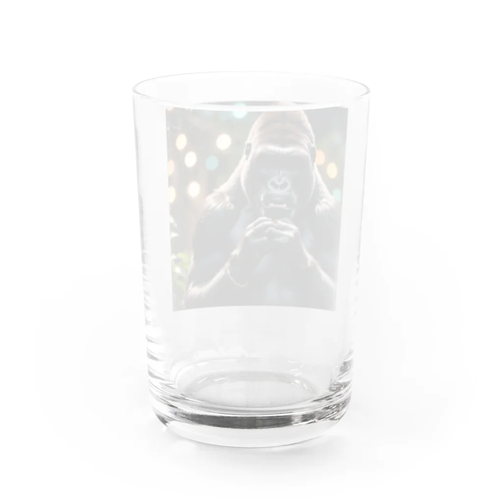 fumi_sportsのボイパしてるゴリラ Water Glass :back