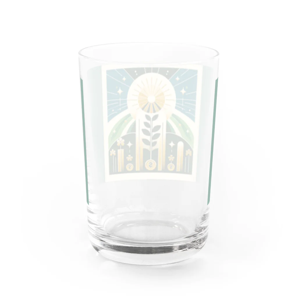 nkcamelliaの幸運と繁栄 Water Glass :back