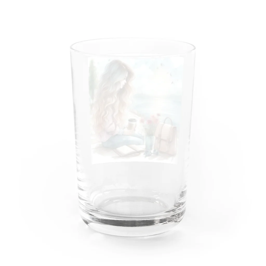 なこのCoffee Break  Water Glass :back