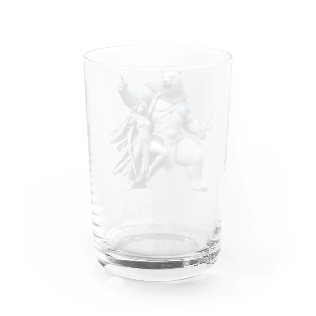 e-lily32のBEARと戦士　B Water Glass :back