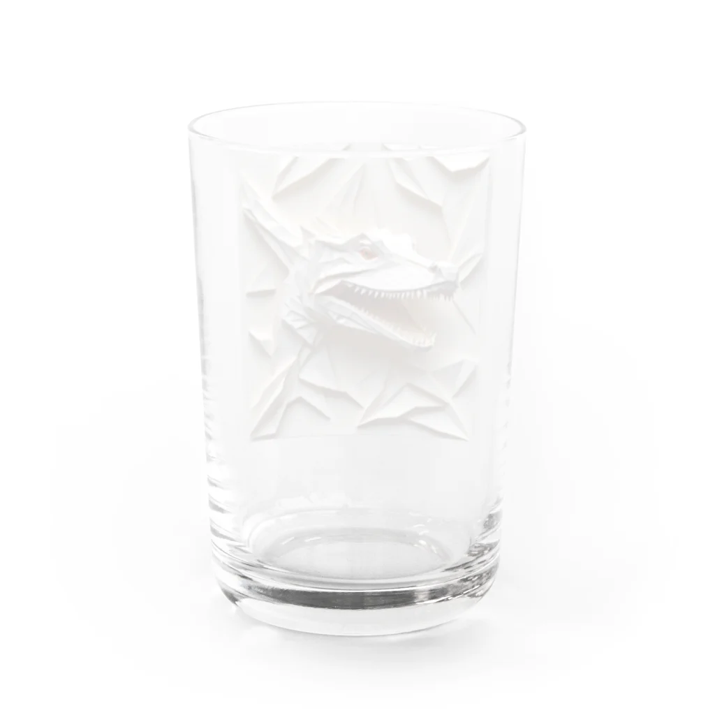 abc villageのアルビノカイマン Water Glass :back