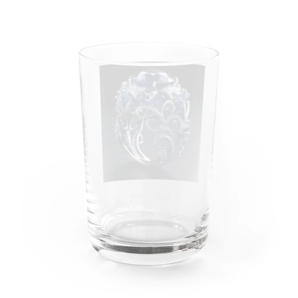 AQUAMETAVERSEの高価で魅力的なサファイアの指輪　BLUE PLUM  691 Water Glass :back
