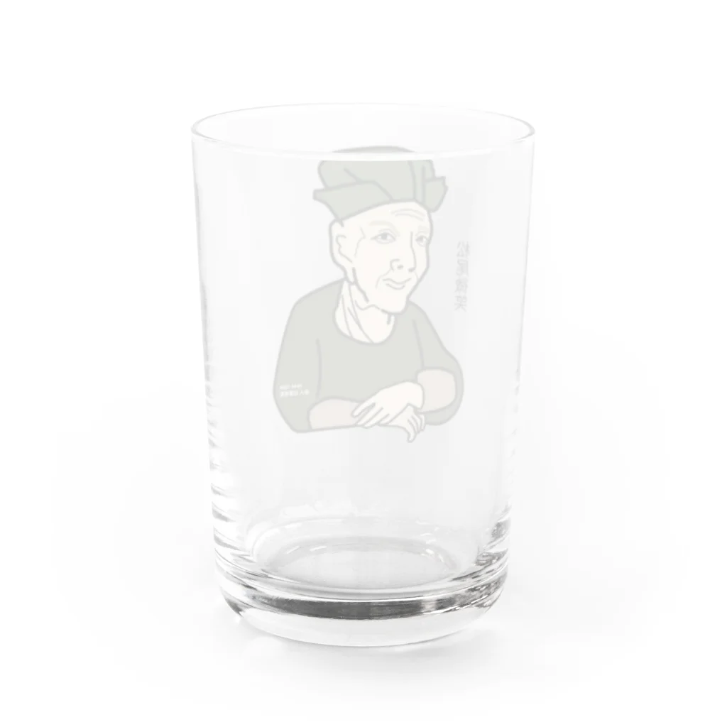 B-catのだじゃれ偉人シリーズ「松尾芭蕉」 Water Glass :back