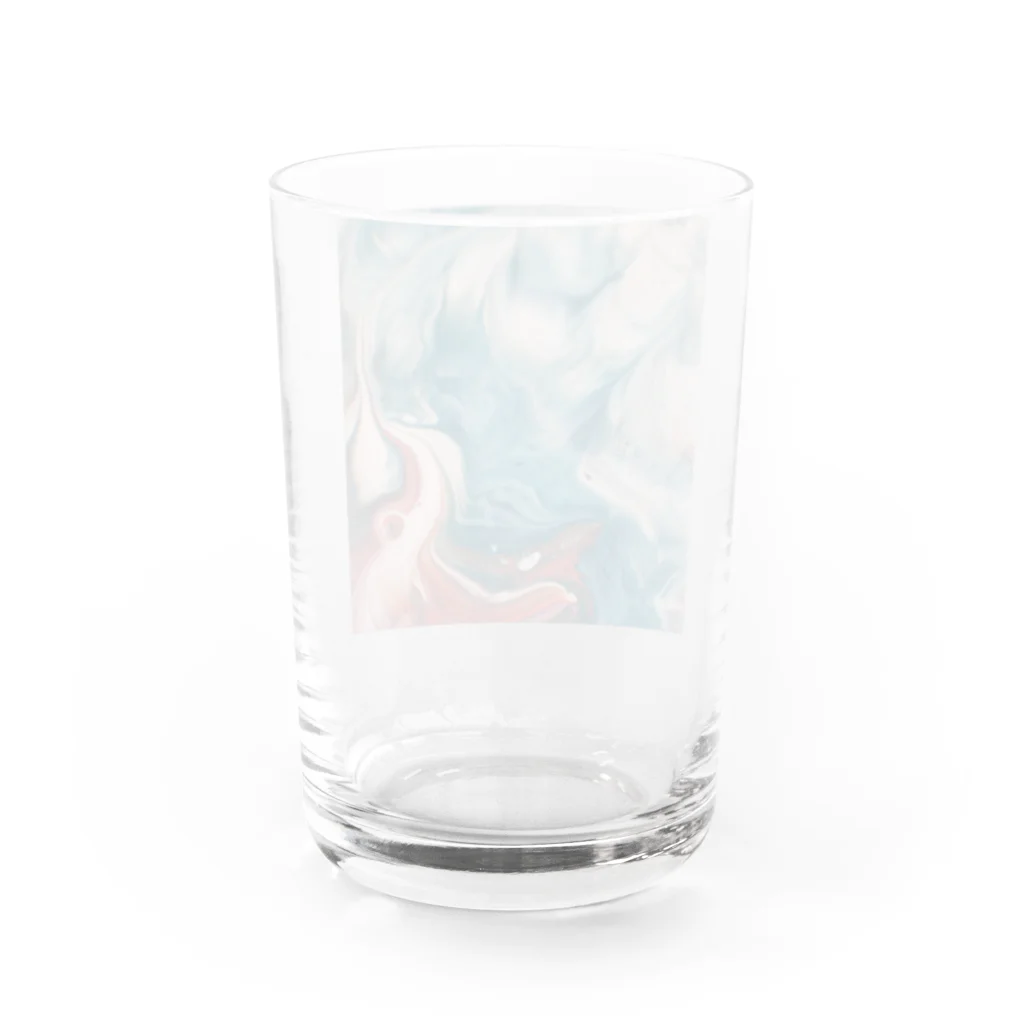 R-mayの鮮やかなマーブル Water Glass :back