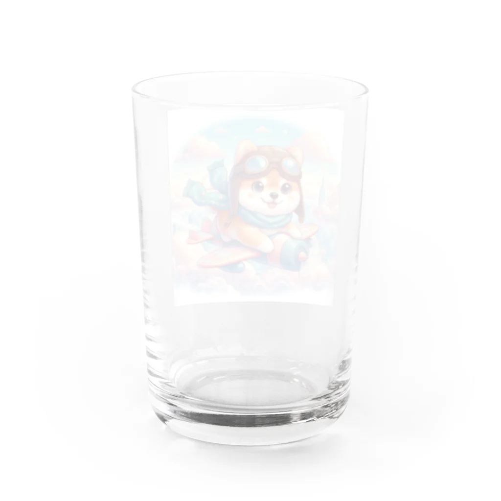 noririnoの空とぶ犬 Water Glass :back