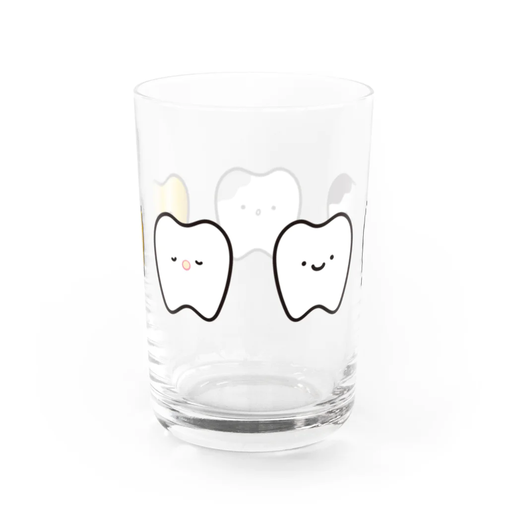 めんめんめんだこ屋のゆかいな歯たち Water Glass :back