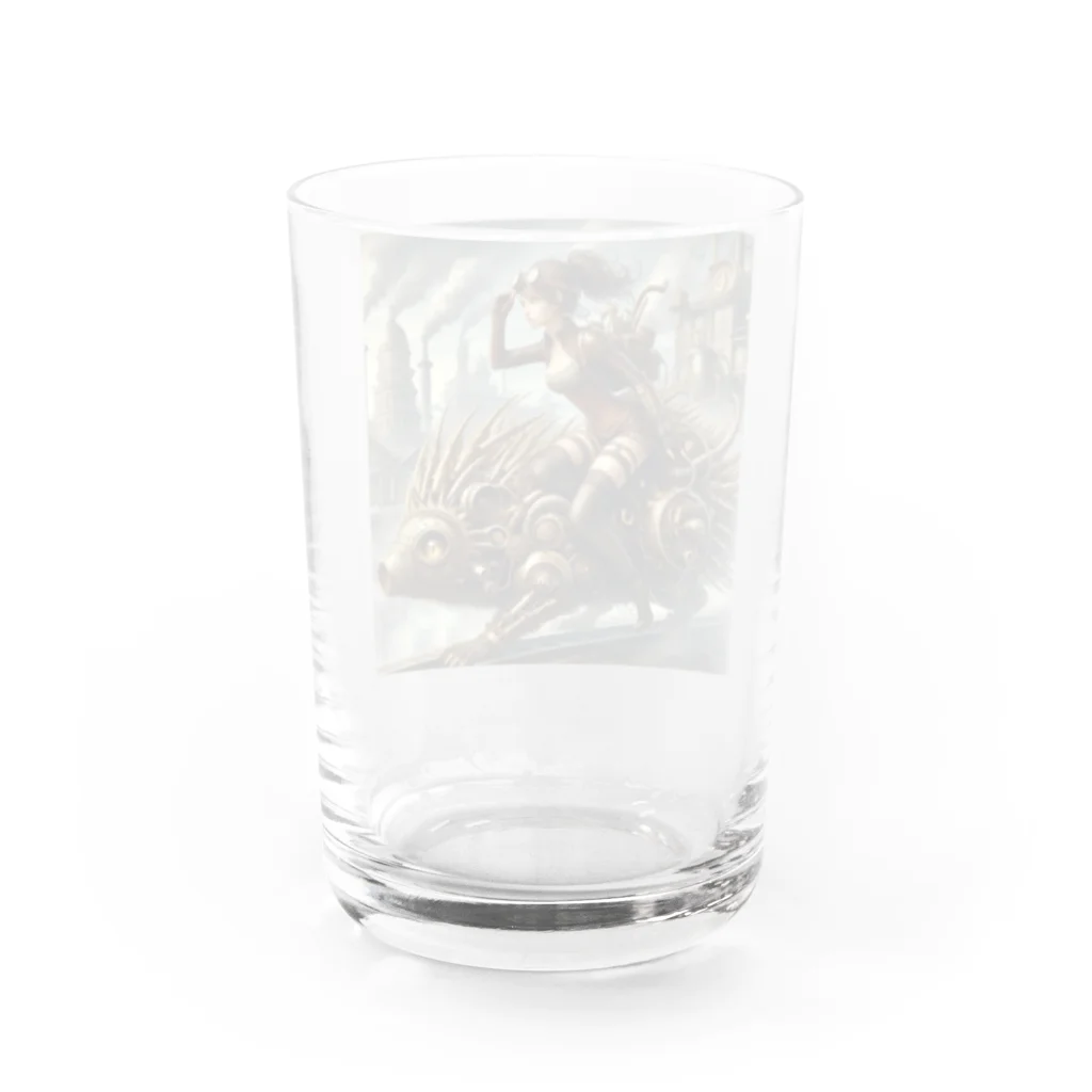 yokoana_zakkaの赤（セキ）の国の戦闘員 Water Glass :back